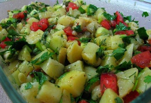 Diyet Patates Salatası