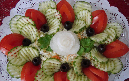 Salata Süsleme Tarifi ve Malzemeleri